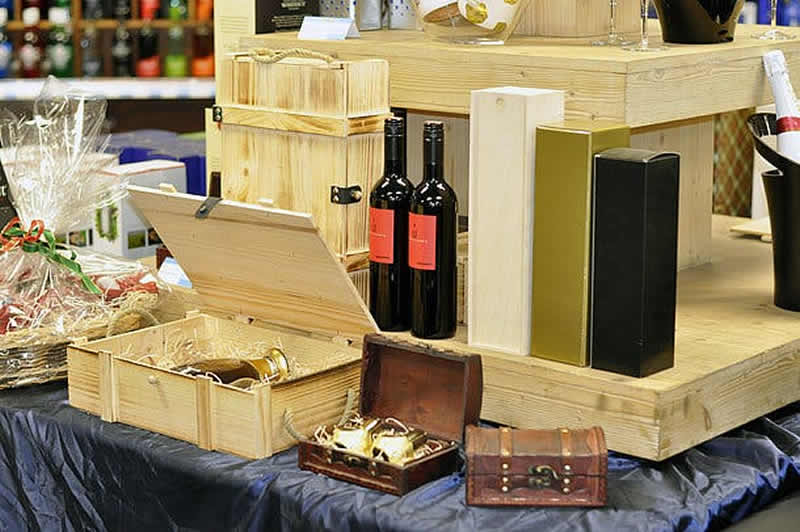 Wine barrels in cellar